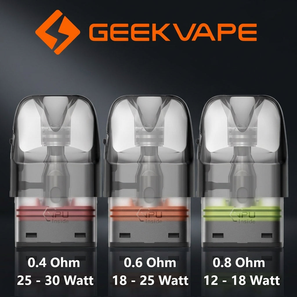 q pods geekvape 0,4 ohm 0,8 ohm