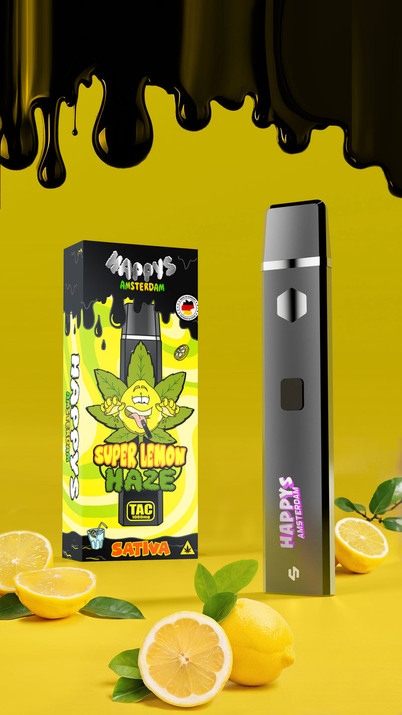 Happy Amsterdam TAC 1000MG Vape – Haus des Liquids