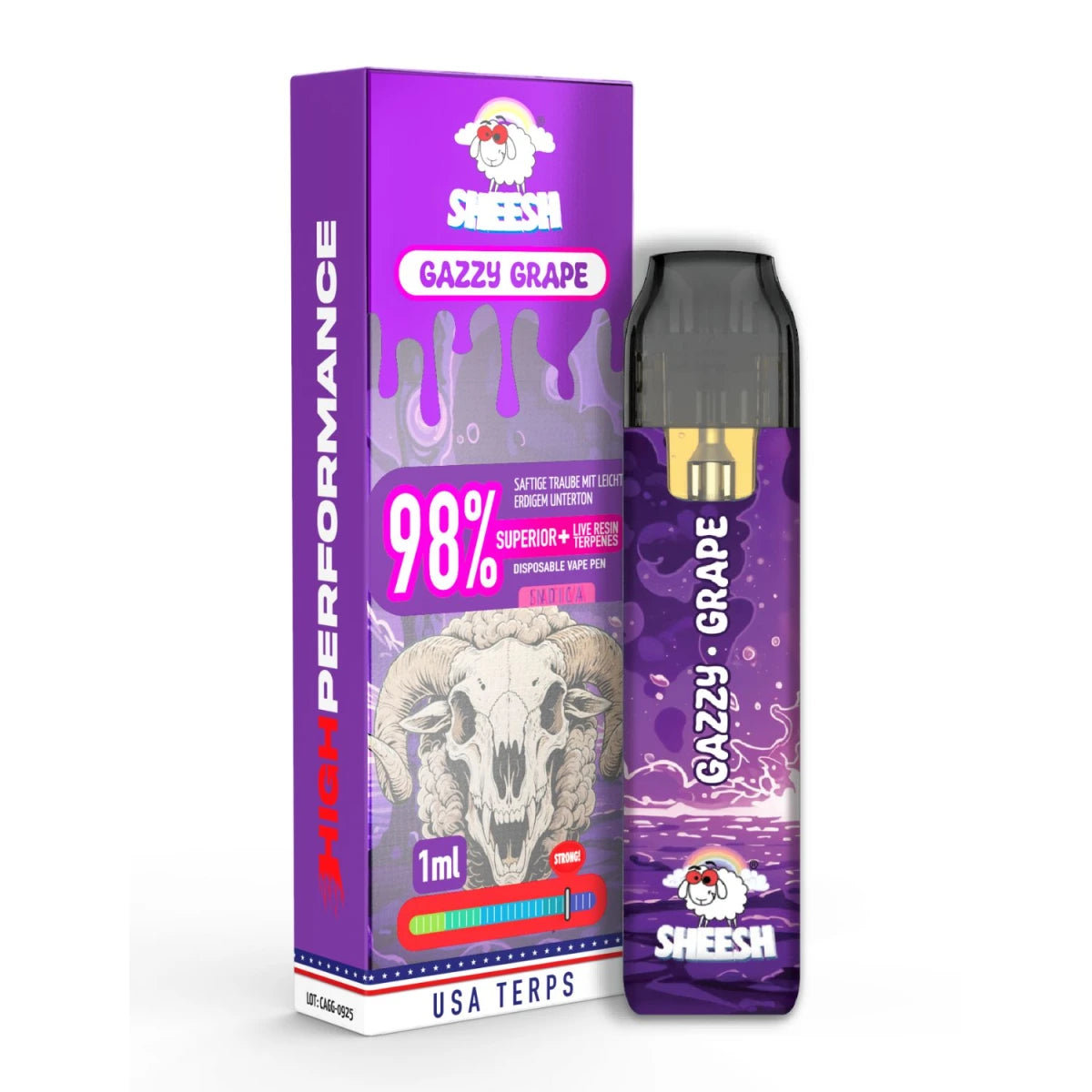 SHEESH 1ML Vape 98%